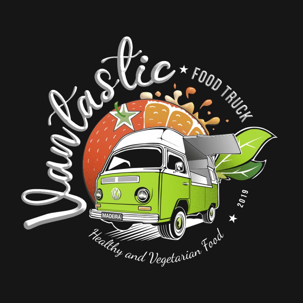 vantastic food truck - logotipo principal inverso